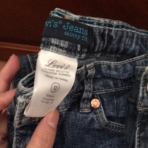 Girl’s 3 Pairs of Skinny Jeans Dark & Medium Wash Denim Jeans 12 Years Old - Picture 4 of 4